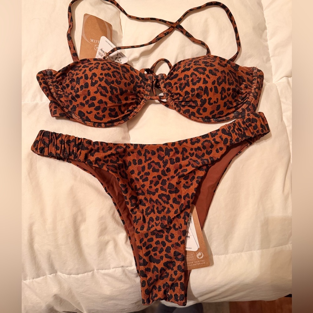 Berlook Cheetah Sparkle Bikini
